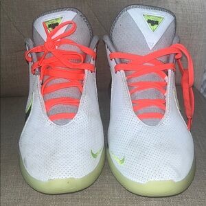 Nike Men's Athletic Shoes - White, Gray, Neon Orange, Lime Green